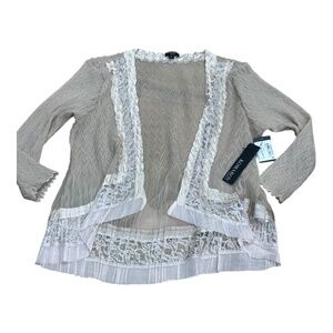 NWT Komarov Beach Cafe Ombre Cover Shrug sheer cardigan Size L New with Tag